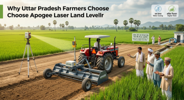Apogee Agrotech blog covering modern farming techniques, laser land levelling, and agricultural equipment insights