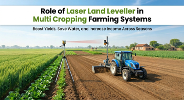 Apogee Agrotech blog covering modern farming techniques, laser land levelling, and agricultural equipment insights